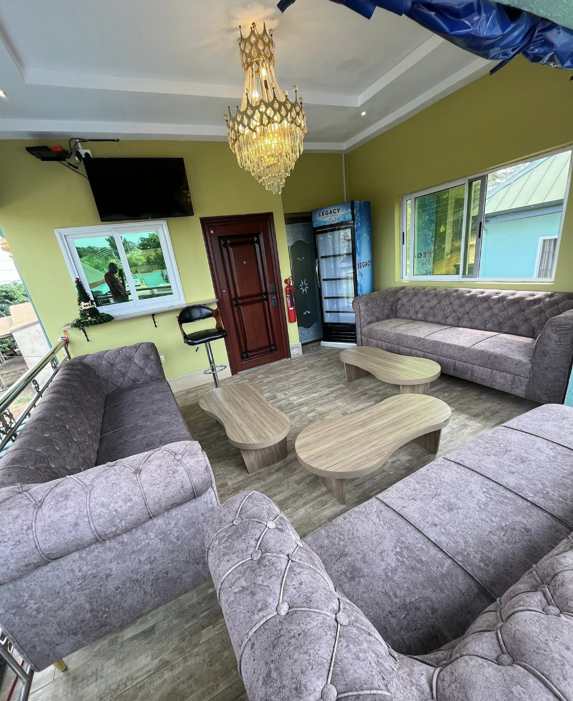 Hotel lounge interior